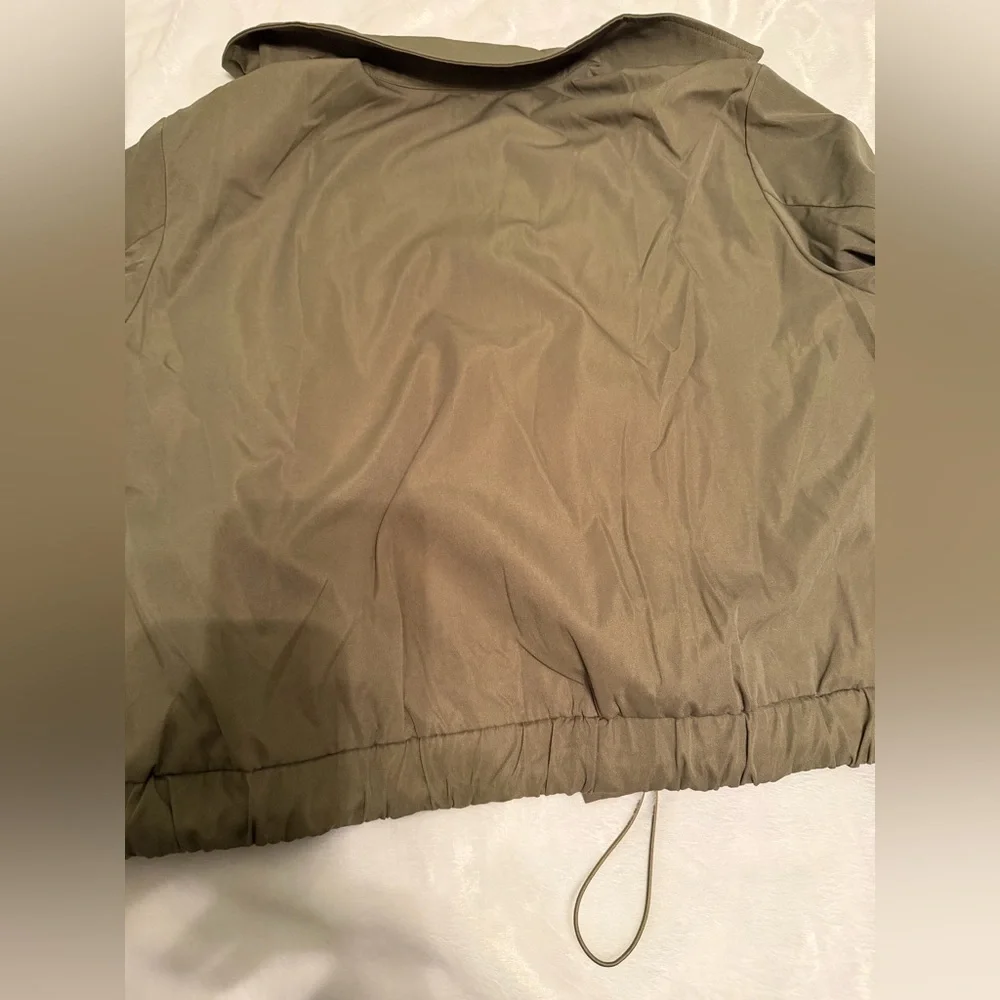 Olive Green Women's Utility Jacket - Picture 9 of 9